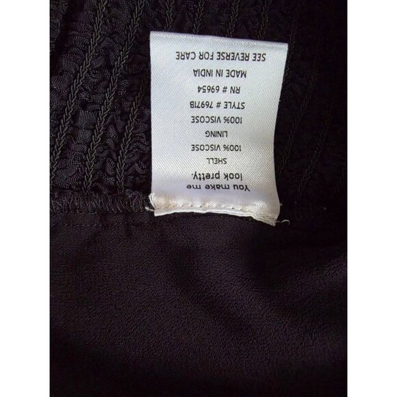 Rahi Women's Black Long-Sleeve Embroidered Square Neck Cropped Top XS A001532 - Picture 5 of 7